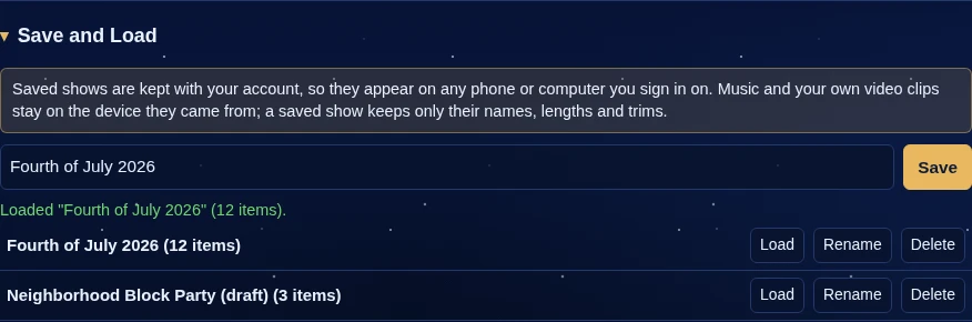 Save it to your account